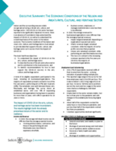The Economic Conditions of the Nelson and Area's Arts, Culture, and Heritage Sector