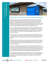 Everybody Poops: Public Toilets are a Community Issue