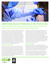 Addressing Vaccine Hesitancy on the Front Lines