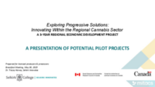 Exploring Progressive Solutions: Innovating Within the Regional Cannabis Sector Potential Pilots Presentation