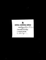 [Central Microfilm Bureau : September 3, 1900]