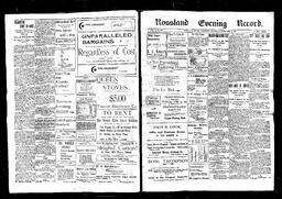   Rossland Evening Record 1898-02-03   , page 1