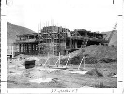 Construction on Library Building