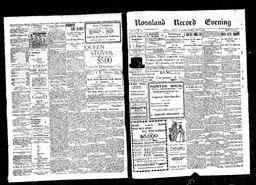  Rossland Evening Record 1898-05-09   , page 1