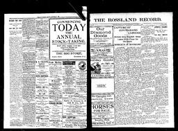   Rossland Evening Record 1899-12-27   , page 1