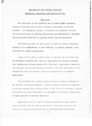 The Leon and Thea Koerner Foundation: Objectives, Regulations and Application Form