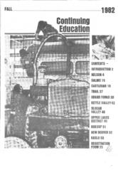 Continuing Education: Fall 1982