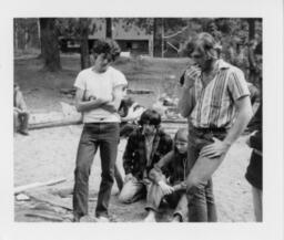 ARTS I Students by Log Cabin (2)