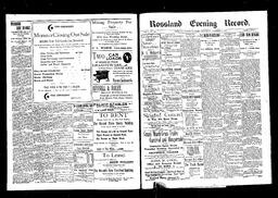   Rossland Evening Record 1897-12-08   , page 1