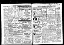   Rossland Evening Record 1899-10-28   , page 1