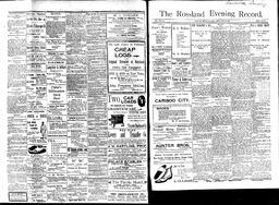   Rossland Evening Record 1897-05-28   , page 1