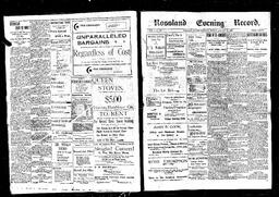   Rossland Evening Record 1898-01-31   , page 1