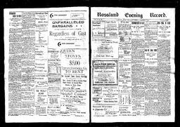   Rossland Evening Record 1898-02-08   , page 1