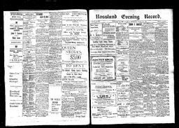   Rossland Evening Record 1898-03-26   , page 1