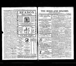   Rossland Evening Record 1899-09-25   , page 1