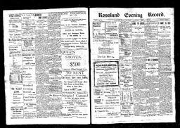   Rossland Evening Record 1898-02-23   , page 1
