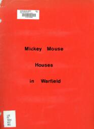 Study of the Mickey Mouse houses in Warfield, B.C.