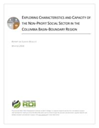Exploring Characteristics and Capacity of the Non-Profit Social Sector in the Columbia Basin-Boundary Region