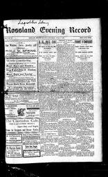  Rossland Evening Record 1899-06-08   , page 1