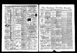   Rossland Evening Record 1897-06-23   , page 1