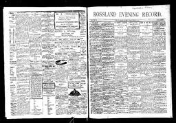   Rossland Evening Record 1897-03-12   , page 1