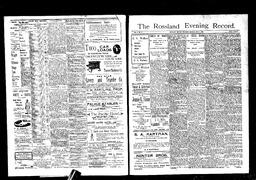   Rossland Evening Record 1897-07-12   , page 1