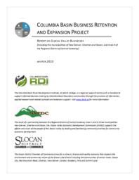 Columbia Basin Business Retention and Expansion Project: Report on Slocan Valley Businesses