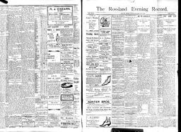   Rossland Evening Record 1897-05-01   , page 1