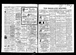   Rossland Evening Record 1899-10-20   , page 1