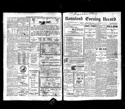   Rossland Evening Record 1899-03-03   , page 1