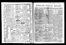   Rossland Evening Record 1897-03-03   , page 1