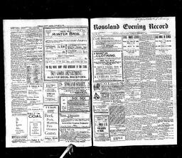   Rossland Evening Record 1899-02-11   , page 1