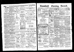   Rossland Evening Record 1898-02-14   , page 1