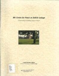Mir Centre for Peace: A Brief Narrative History