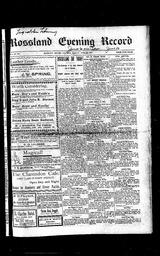   Rossland Evening Record 1899-06-09   , page 1