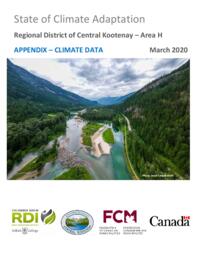 State of Climate Adaptation: Regional District of Central Kootenay Area H - Appendix of Climate Data