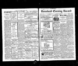   Rossland Evening Record 1898-12-08   , page 1
