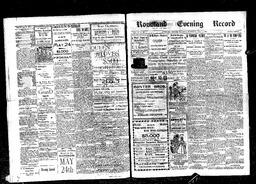   Rossland Evening Record 1898-05-14   , page 1