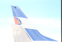 Tail of Canadian Pacific Airplane