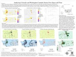 Analyzing Colorado and Washington Cannabis Sector Over Space and Time