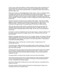 Economic action on climate change overdue