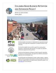 Columbia Basin Business Retention and Expansion Project: Report on Fernie & Area