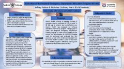 Evaluation of the Regional Emergency Department Education Program (REDEP): 