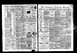   Rossland Evening Record 1897-08-02   , page 1