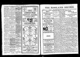   Rossland Evening Record 1899-12-21   , page 1