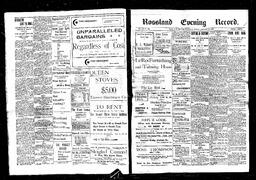  Rossland Evening Record 1898-01-21   , page 1
