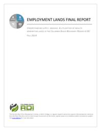 Employment Lands Final Report: Understanding Supply, Demand, and Utilization of Wealth Generating Lands in the Columbia Basin-Boundary Region of BC