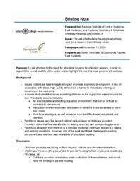 Policy Briefing: Housing: The lack of affordable housing is amplifying workforce issues in the childcare sector