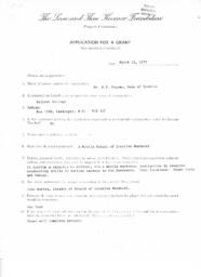 The Leon and Thea Koerner Foundation: Application for a Grant