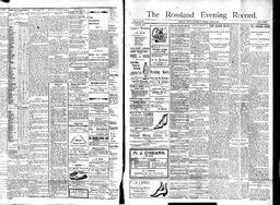   Rossland Evening Record 1897-04-28   , page 1